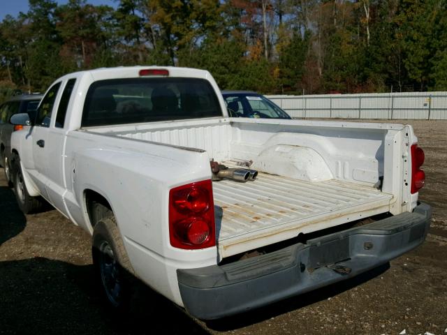 1D7HE22K08S598224 - 2008 DODGE DAKOTA ST WHITE photo 3