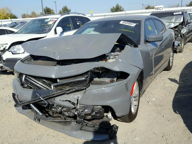 2C3CDXBG7HH660567 - 2017 DODGE CHARGER SE GRAY photo 2