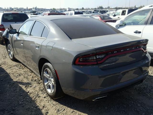 2C3CDXBG7HH660567 - 2017 DODGE CHARGER SE GRAY photo 3