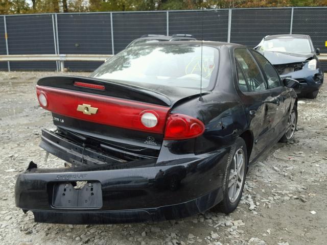 1G1JH52F247159636 - 2004 CHEVROLET CAVALIER BLACK photo 4