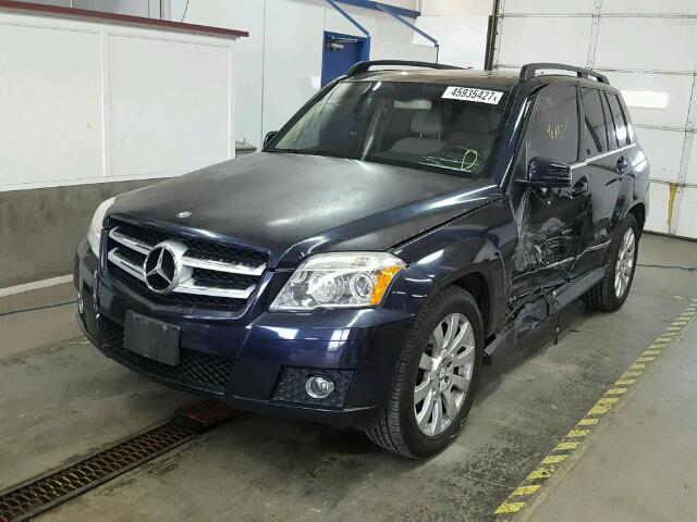 WDCGG8HB3AF421752 - 2010 MERCEDES-BENZ GLK 350 4M BLUE photo 2