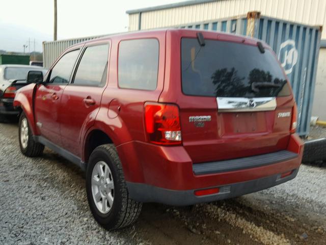 4F2CZ02ZX8KM31444 - 2008 MAZDA TRIBUTE RED photo 3