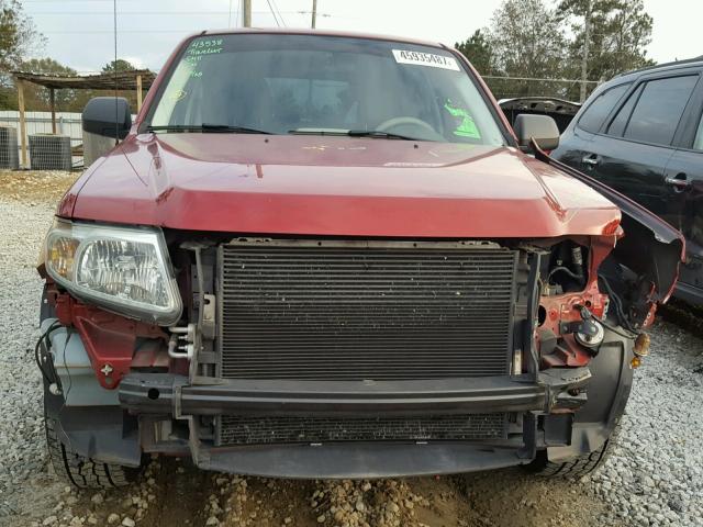 4F2CZ02ZX8KM31444 - 2008 MAZDA TRIBUTE RED photo 9