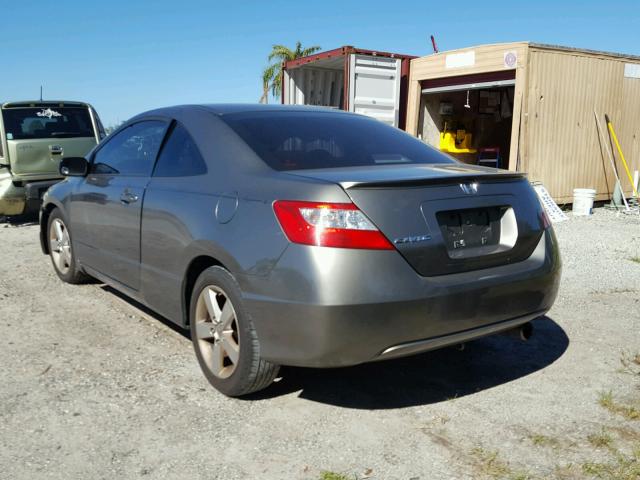 2HGFG12868H559396 - 2008 HONDA CIVIC EX GRAY photo 3