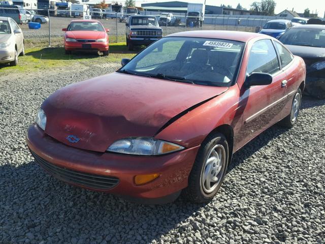 1G1JC1245S7186414 - 1995 CHEVROLET CAVALIER RED photo 2