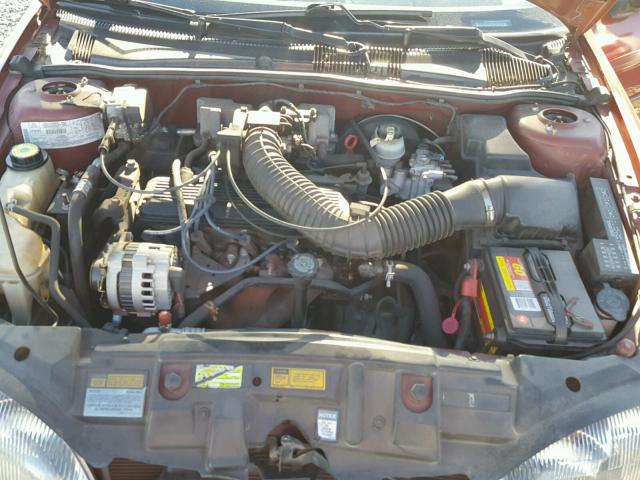 1G1JC1245S7186414 - 1995 CHEVROLET CAVALIER RED photo 7