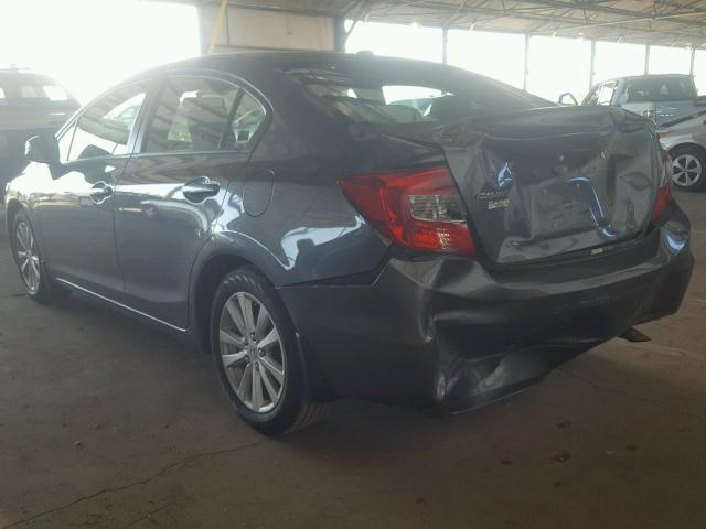 19XFB2F93CE011558 - 2012 HONDA CIVIC EXL 灰色 照片 3