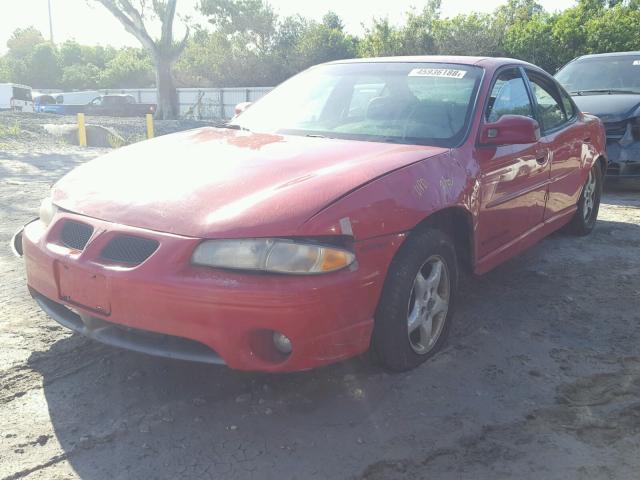 1G2WP52K6XF207327 - 1999 PONTIAC GRAND PRIX RED photo 2