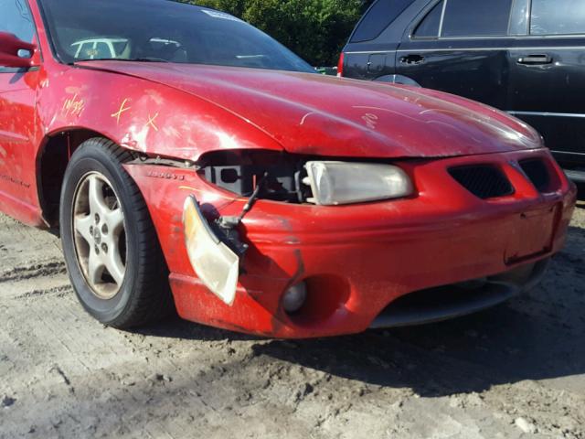 1G2WP52K6XF207327 - 1999 PONTIAC GRAND PRIX RED photo 9