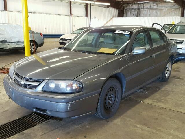 2G1WF52E059228312 - 2005 CHEVROLET IMPALA GRAY photo 2