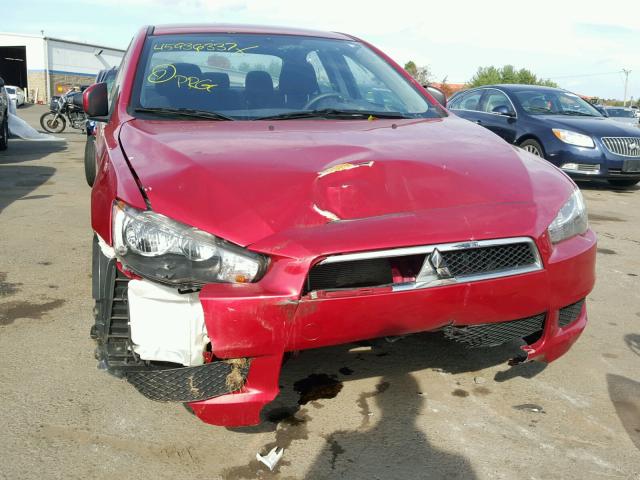 JA32U2FU4FU021789 - 2015 MITSUBISHI LANCER ES RED photo 9