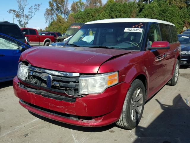 2FMDK52C99BA19752 - 2009 FORD FLEX SEL წითელი ფოტო 2