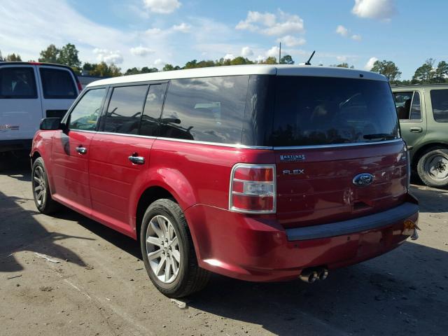 2FMDK52C99BA19752 - 2009 FORD FLEX SEL RED photo 3