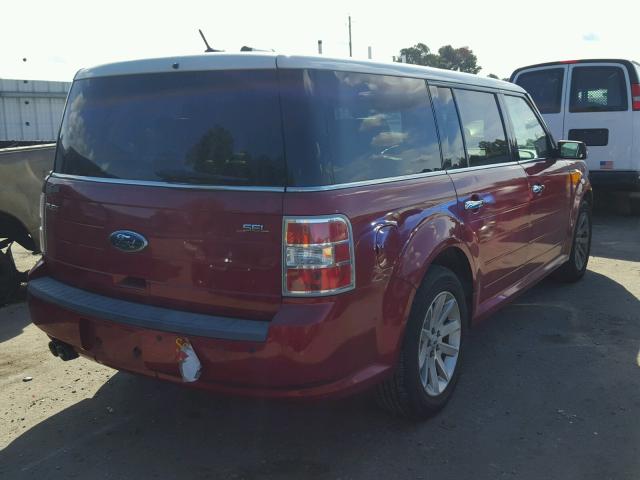 2FMDK52C99BA19752 - 2009 FORD FLEX SEL RED photo 4