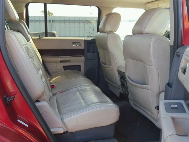 2FMDK52C99BA19752 - 2009 FORD FLEX SEL წითელი ფოტო 6