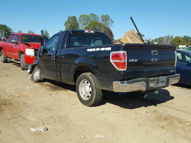 1FTMF1CM9DFD34583 - 2013 FORD F150 BLACK photo 3