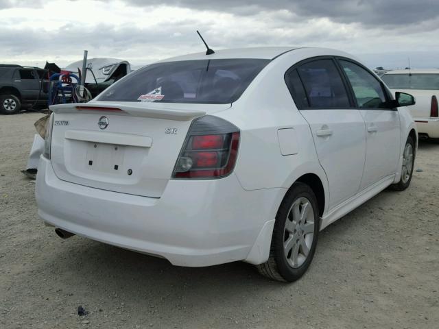 3N1AB6AP7AL707536 - 2010 NISSAN SENTRA 2.0 WHITE photo 4