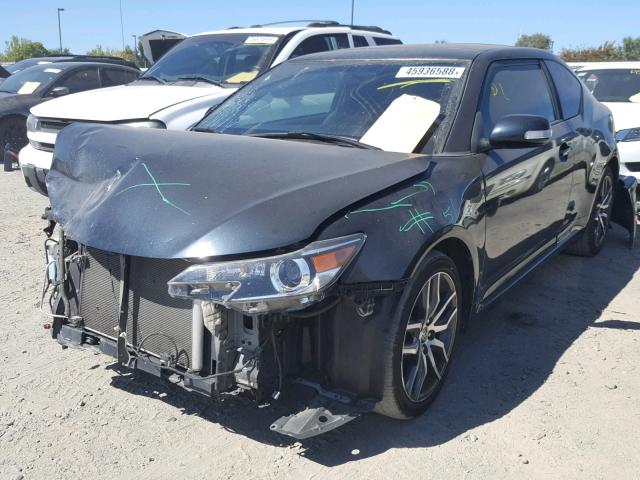 JTKJF5C76F3095589 - 2015 TOYOTA SCION TC BLACK photo 2
