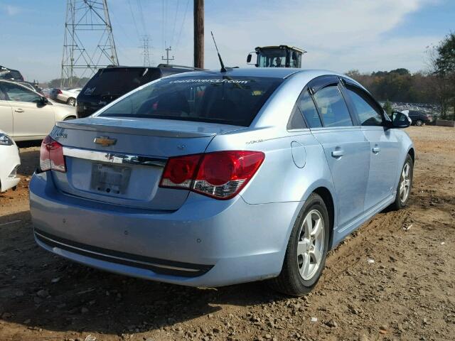 1G1PF5SC1C7143223 - 2012 CHEVROLET CRUZE LT BLUE photo 4