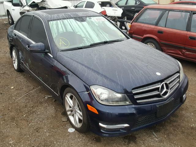 WDDGF4HB9ER314068 - 2014 MERCEDES-BENZ C 250 BLUE photo 1