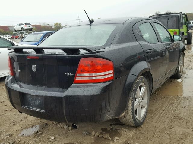 1B3LC76M58N665502 - 2008 DODGE AVENGER R/ BLACK photo 4