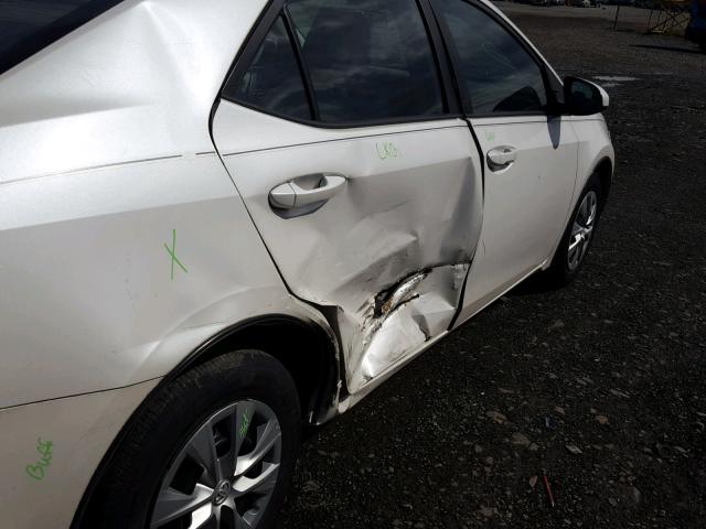 5YFBPRHE3EP054012 - 2014 TOYOTA COROLLA EC 白色 照片 9