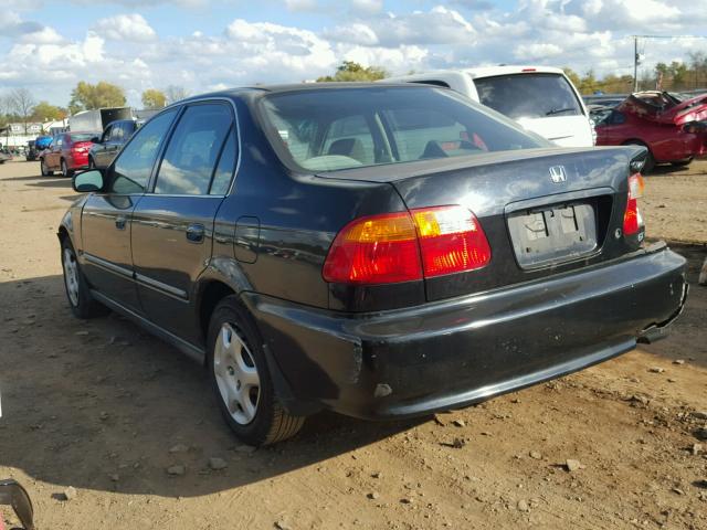 JHMEJ8648YS004324 - 2000 HONDA CIVIC EX 黑色 照片 3