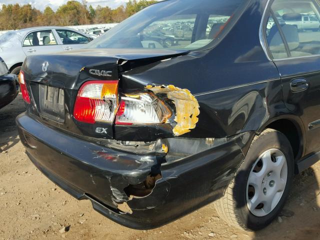 JHMEJ8648YS004324 - 2000 HONDA CIVIC EX 黑色 照片 9