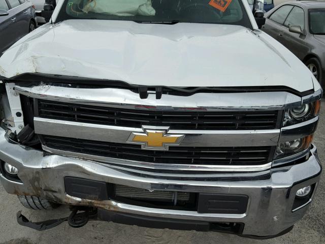 1GC4K0E86GF301549 - 2016 CHEVROLET SILVERADO WHITE photo 7