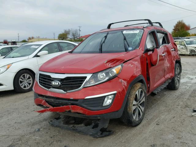 KNDPC3A28D7429360 - 2013 KIA SPORTAGE E RED photo 2