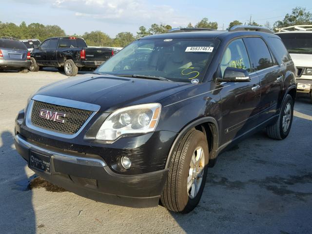 1GKER23D79J169420 - 2009 GMC ACADIA SLT BLACK photo 2