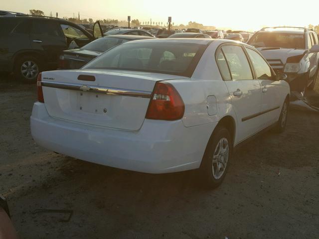 1G1ZS52F75F112355 - 2005 CHEVROLET MALIBU WHITE photo 4