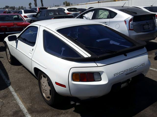 WP0JB0924GS862204 - 1986 PORSCHE 928 S WHITE photo 3