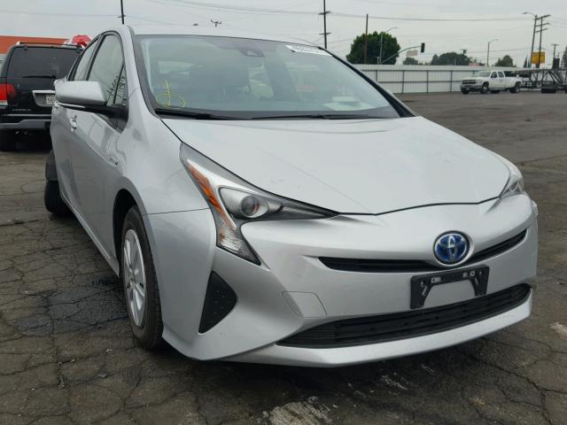 JTDKBRFU8H3028463 - 2017 TOYOTA PRIUS SILVER photo 1