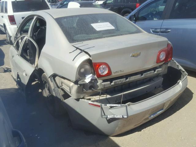 1G1ZH57B094267724 - 2009 CHEVROLET MALIBU 1LT GOLD photo 3