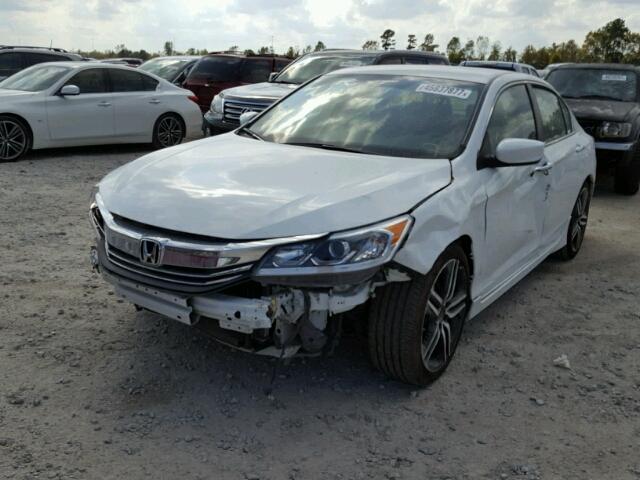 1HGCR2F10HA113128 - 2017 HONDA ACCORD WHITE photo 2