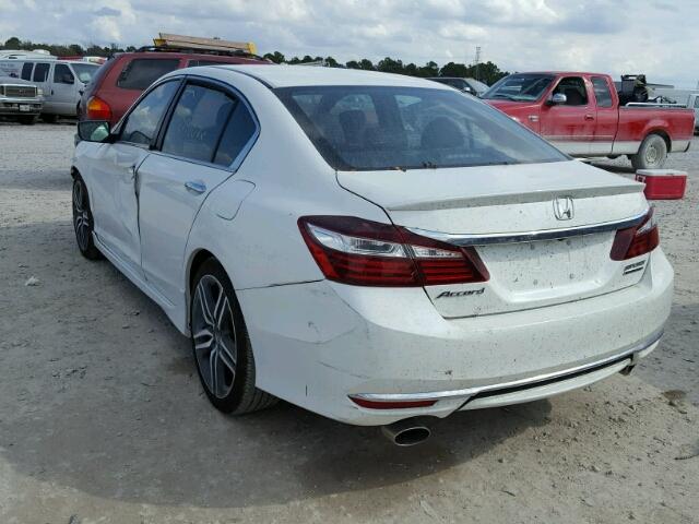 1HGCR2F10HA113128 - 2017 HONDA ACCORD WHITE photo 3