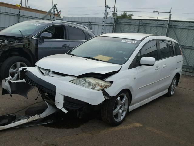 JM1CR293580312645 - 2008 MAZDA 5 WHITE photo 2