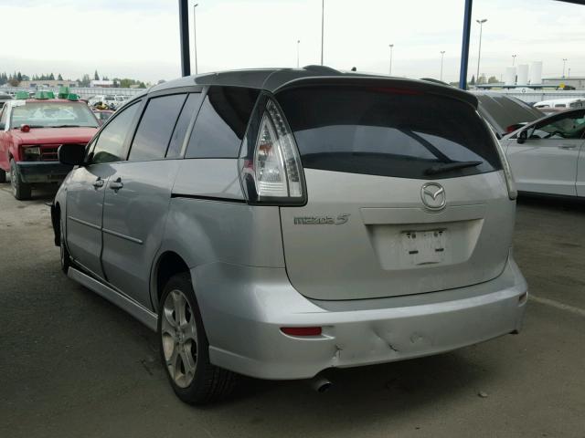 JM1CR29L080321785 - 2008 MAZDA 5 SILVER photo 3