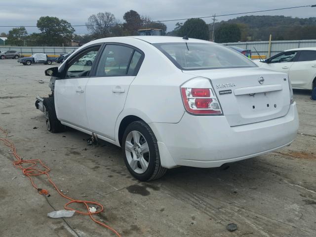 3N1AB61E29L690185 - 2009 NISSAN SENTRA 2.0 WHITE photo 3