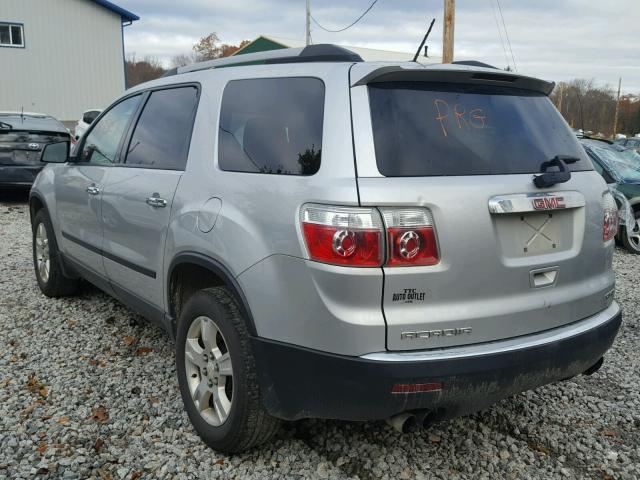 1GKKVNED5BJ374964 - 2011 GMC ACADIA SLE SILVER photo 3