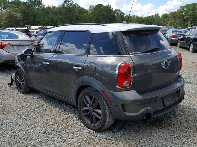 WMWZC3C52BWH97651 - 2011 MINI COOPER S C GRAY photo 3