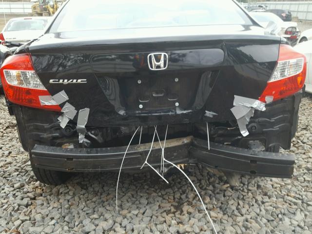 2HGFB2F54CH604705 - 2012 HONDA CIVIC LX BLACK photo 9