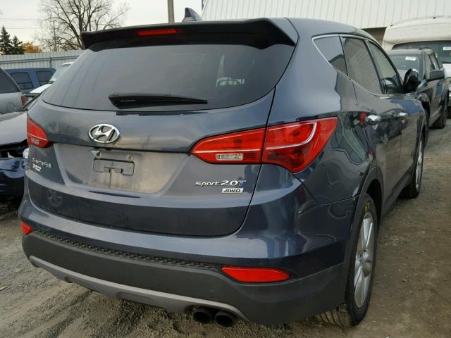 5XYZWDLAXDG003795 - 2013 HYUNDAI SANTA FE S BLUE photo 4