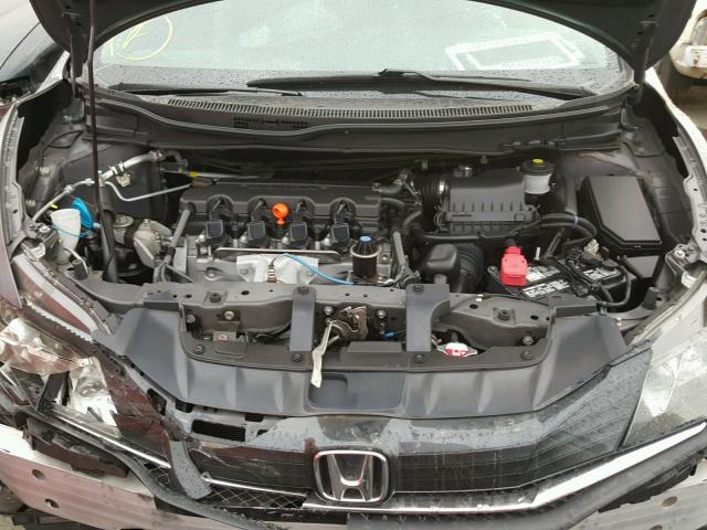 2HGFG3B57EH521270 - 2014 HONDA CIVIC LX GRAY photo 7