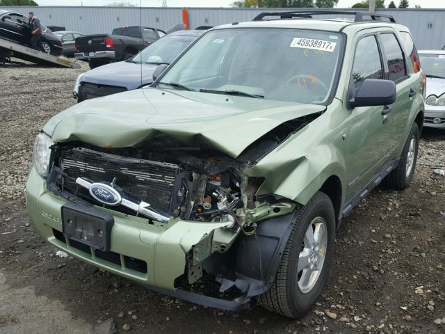 1FMCU93148KE11780 - 2008 FORD ESCAPE XLT GREEN photo 2