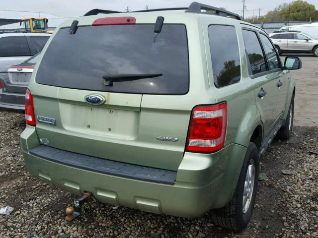 1FMCU93148KE11780 - 2008 FORD ESCAPE XLT GREEN photo 4