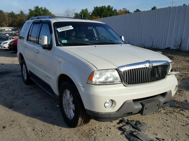 5LMEU88H04ZJ40031 - 2004 LINCOLN AVIATOR WHITE photo 1