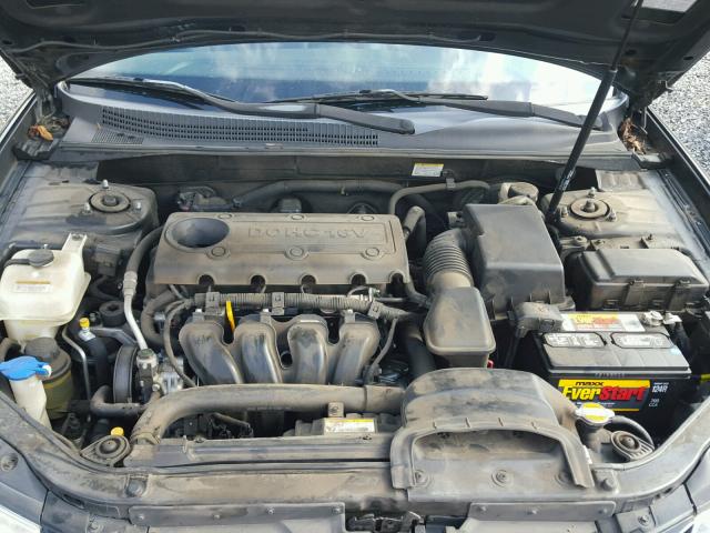 5NPEU46C09H500470 - 2009 HYUNDAI SONATA BLACK photo 7