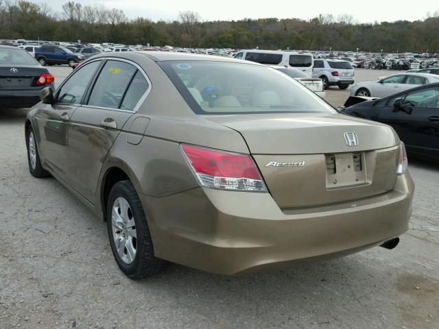 1HGCP26448A078643 - 2008 HONDA ACCORD LXP GOLD photo 3